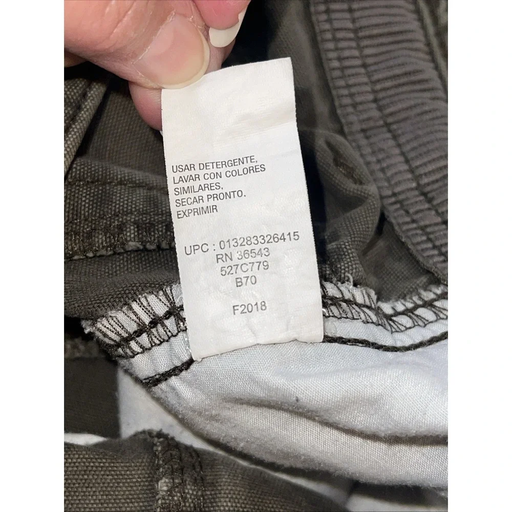 GH Bass & Co Maine‎ Canvas Terrain Cargo Pants Men 34x30 Olive Rugged